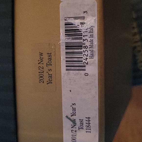 Waterford Crystal Holiday Heirlooms New Years Toast Ornament New In Box - Picture 6 of 6